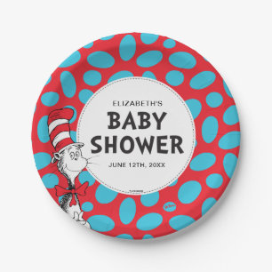 Dr. Seuss Katze im Hut Baby Shower Pappteller