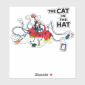 Dr. Seuss | Katze im Hut bereinigt Aufkleber (Blatt)