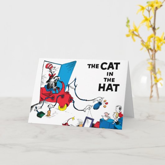 Dr. Seuss | Katze im Hut bereinigt Karte (Gelbe Blume)