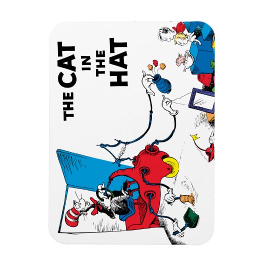 Dr. Seuss | Katze im Hut bereinigt Magnet (Vertikal)
