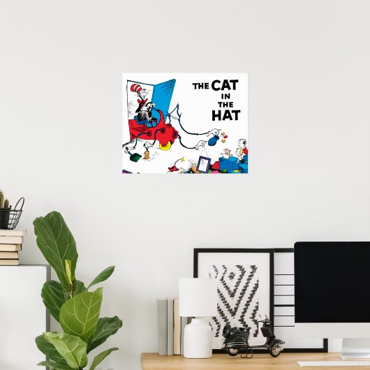 Dr. Seuss | Katze im Hut bereinigt Poster (Heimbüro)