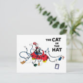 Dr. Seuss | Katze im Hut bereinigt Postkarte (Stehend Vorderseite)