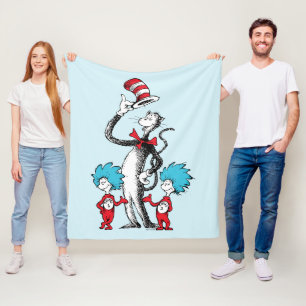 Dr. Seuss Katze im Hut, Ding Eins & Ding Zwei Fleecedecke