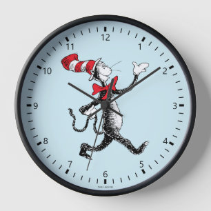 Dr. Seuss Katze im Hut Gang Uhr