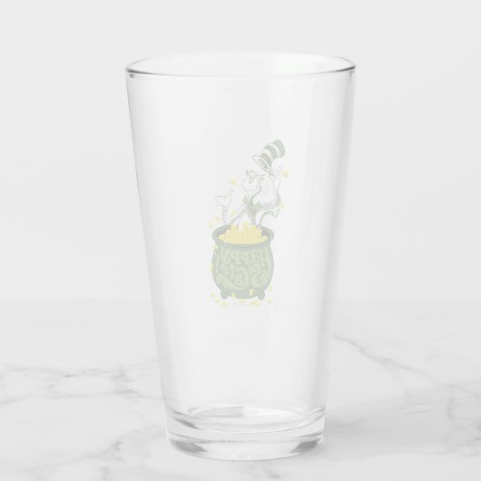 Dr. Seuss | Katze im Hut - Happy St. Cat's! Glas (Rückseite)