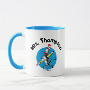 Dr. Seuss Katze im Hut-Individuelle Name Tasse