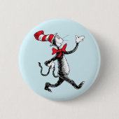 Dr. Seuss | Katze im Hut Kat Walk Button (Vorderseite)