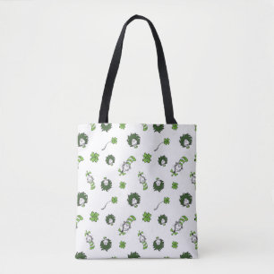Dr. Seuss Katze im Hut Kleeblatt-Muster Tasche