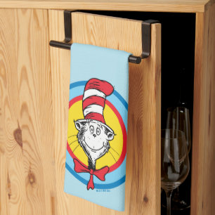 Dr. Seuss   Katze im Hut Kopf Grafik Geschirrtuch