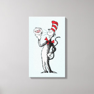 Dr. Seuss   Katze im Hut & Krinklebine Leinwanddruck