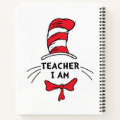 Dr. Seuss | Katze im Hut - Lehrer Ich bin Notizblock (Rückseite)