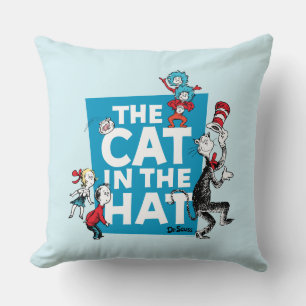 Dr. Seuss   Katze im Hut-Logo - Figuren Kissen