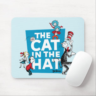 Dr. Seuss Katze im Hut Logo - Figuren Mousepad