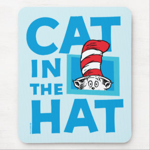 Dr. Seuss Katze im Hut-Logo Mousepad
