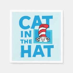 Dr. Seuss Katze im Hut-Logo Serviette