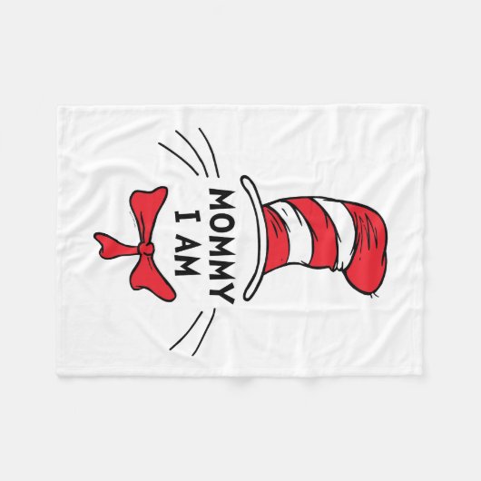 Dr. Seuss | Katze im Hut - Mommy Ich bin Fleecedecke (Vorderseite (Horizontal))