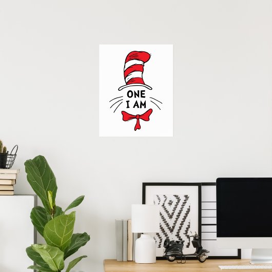 Dr. Seuss | Katze im Hut - One I am Poster (Heimbüro)