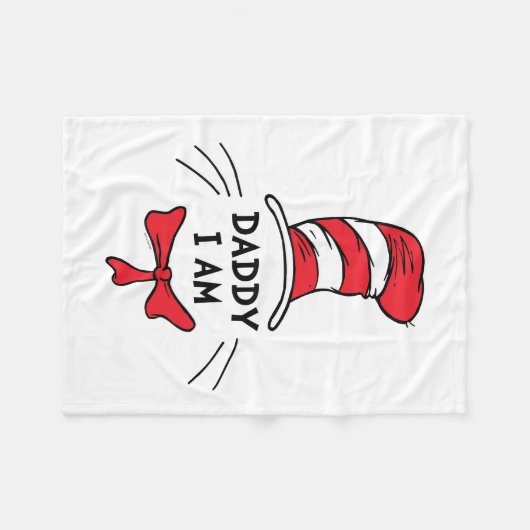 Dr. Seuss | Katze im Hut - Papa Ich bin Fleecedecke (Vorderseite (Horizontal))