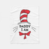 Dr. Seuss | Katze im Hut - Papa Ich bin Fleecedecke (Vorderseite)