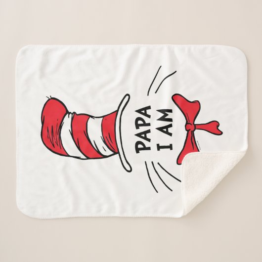 Dr. Seuss | Katze im Hut - Papa Ich bin Sherpadecke (Vorderseite (Horizontal))