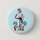 Dr. Seuss | Katze im Hut, Sache eins und Sache zwe Button (Vorderseite)