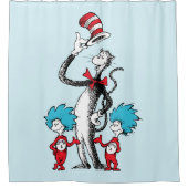Dr. Seuss | Katze im Hut, Sache eins und Sache zwe Duschvorhang (Vorderseite)