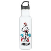 Dr. Seuss | Katze im Hut, Sache eins und Sache zwe Edelstahlflasche (Vorderseite)