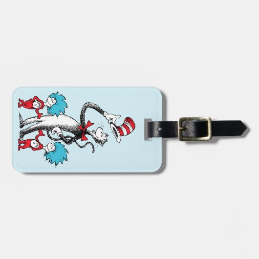Dr. Seuss | Katze im Hut, Sache eins und Sache zwe Gepäckanhänger (Vorderseite horizontal)