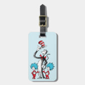 Dr. Seuss | Katze im Hut, Sache eins und Sache zwe Gepäckanhänger (Vorderseite vertikal)