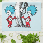 Dr. Seuss | Katze im Hut, Sache eins und Sache zwe Geschirrtuch (Gefaltet)