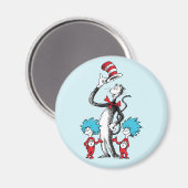 Dr. Seuss | Katze im Hut, Sache eins und Sache zwe Magnet (Vorderseite/Rückseite)