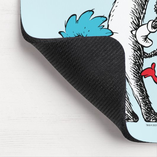 Dr. Seuss | Katze im Hut, Sache eins und Sache zwe Mousepad (Ecke)