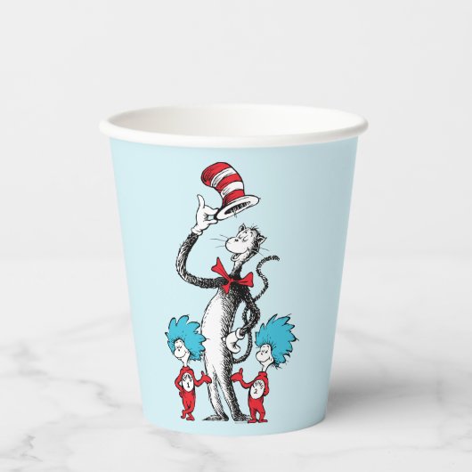 Dr. Seuss | Katze im Hut, Sache eins und Sache zwe Pappbecher (Vorderseite)