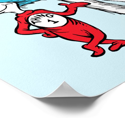 Dr. Seuss | Katze im Hut, Sache eins und Sache zwe Poster (Ecke)