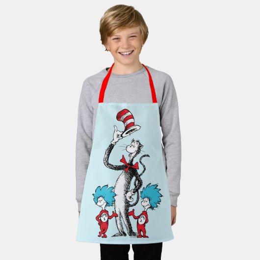 Dr. Seuss | Katze im Hut, Sache eins und Sache zwe Schürze (Getragen)