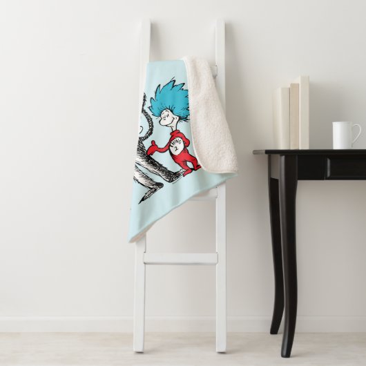 Dr. Seuss | Katze im Hut, Sache eins und Sache zwe Sherpadecke (Beispiel)