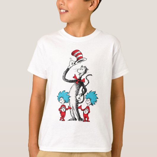 Dr. Seuss | Katze im Hut, Sache eins und Sache zwe T-Shirt (Vorderseite)