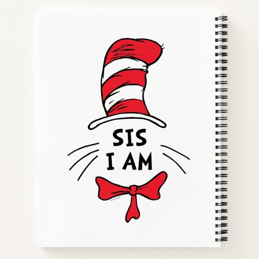 Dr. Seuss | Katze im Hut - Sis Ich bin Notizblock (Rückseite)