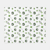 Dr. Seuss | Katze im Hutklemmmuster Fleecedecke (Vorderseite (Horizontal))