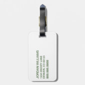 Dr. Seuss | Katze im Hutklemmmuster Gepäckanhänger (Rückseite vertikal)