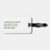 Dr. Seuss | Katze im Hutklemmmuster Gepäckanhänger (Rückseite horizontal)