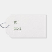 Dr. Seuss | Katze im Hutklemmmuster Geschenkanhänger (Rückseite Horizontal)