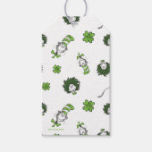 Dr. Seuss | Katze im Hutklemmmuster Geschenkanhänger (Vorderseite)