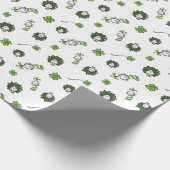 Dr. Seuss | Katze im Hutklemmmuster Geschenkpapier (Ecke)