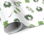 Dr. Seuss | Katze im Hutklemmmuster Geschenkpapier (Rolleneckpunkt)