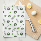 Dr. Seuss | Katze im Hutklemmmuster Geschirrtuch (Viertel Falte)