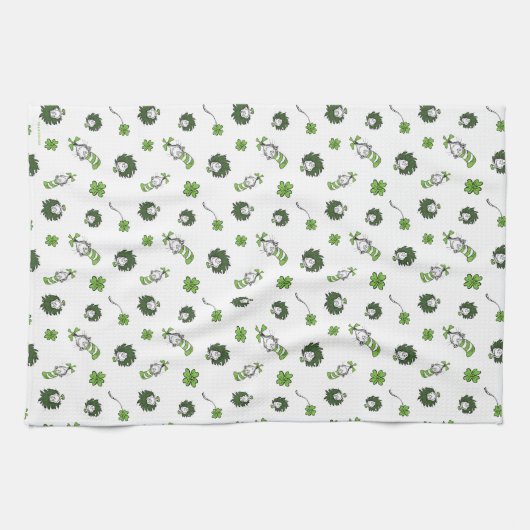 Dr. Seuss | Katze im Hutklemmmuster Geschirrtuch (Horizontal)