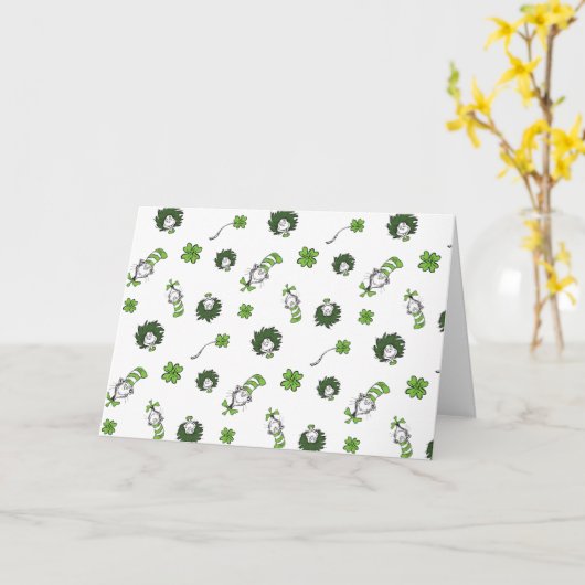 Dr. Seuss | Katze im Hutklemmmuster Karte (Gelbe Blume)