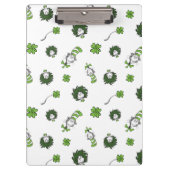 Dr. Seuss | Katze im Hutklemmmuster Klemmbrett (Vorderseite)