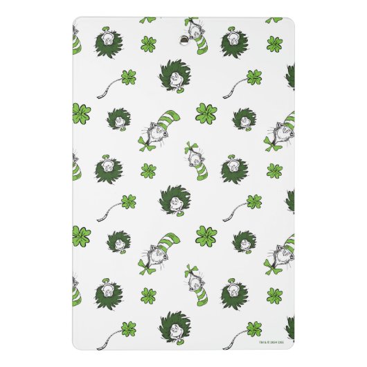 Dr. Seuss | Katze im Hutklemmmuster Mini Klemmbrett (Rückseite)